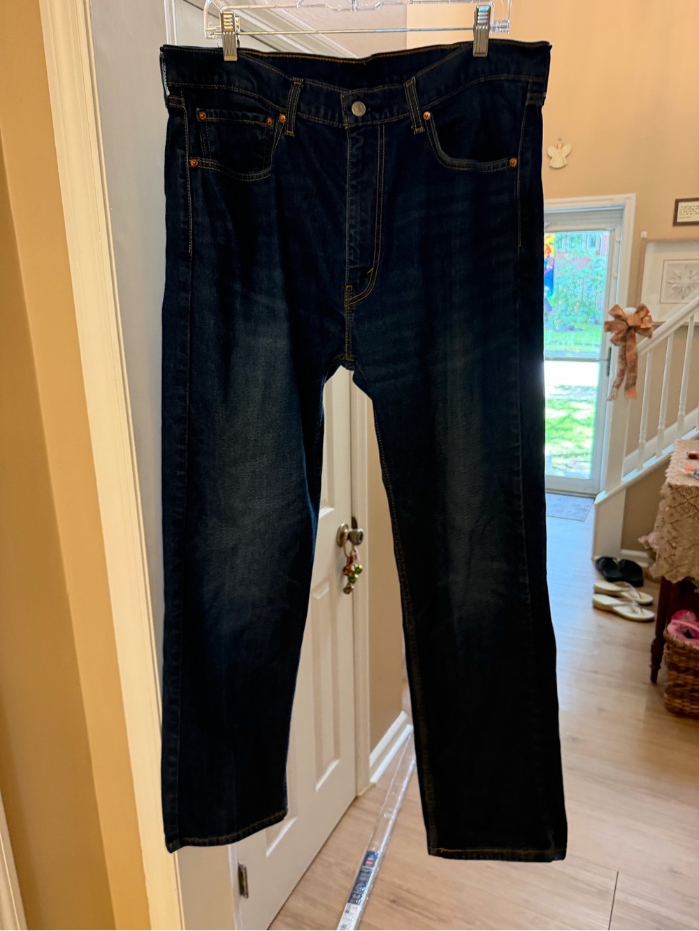 Men's Levi’s 505 Dark Denim Jeans - Classic Straight Fit 36x32